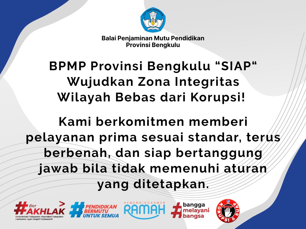 Zona Integritas Wilayah Bebas dari Korupsi